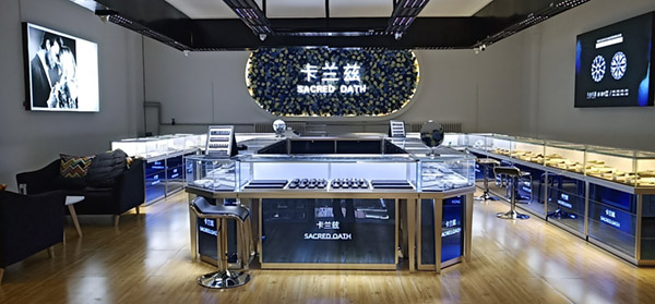 鋁合金玻璃珠寶展柜,個(gè)性化珠寶展柜定制,鴻鈦珠寶展柜廠(chǎng)家